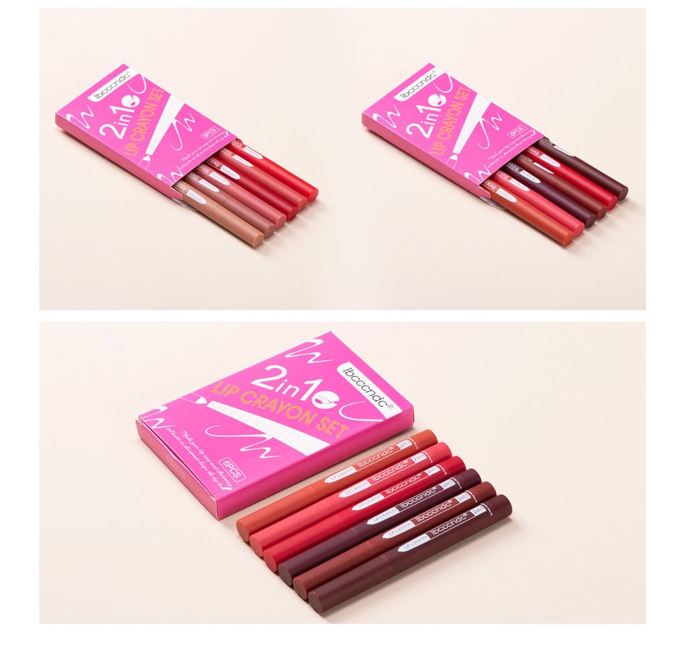 Two-in-one Lip Liner Lipstick Easy To Color - Thrive Treasure