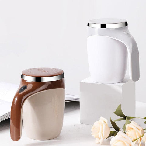 Rechargeable Model Automatic Stirring Cup Coffee Cup High Value Electric Stirring Cup Lazy Milkshake Rotating Magnetic Water Cup - Thrive Treasure