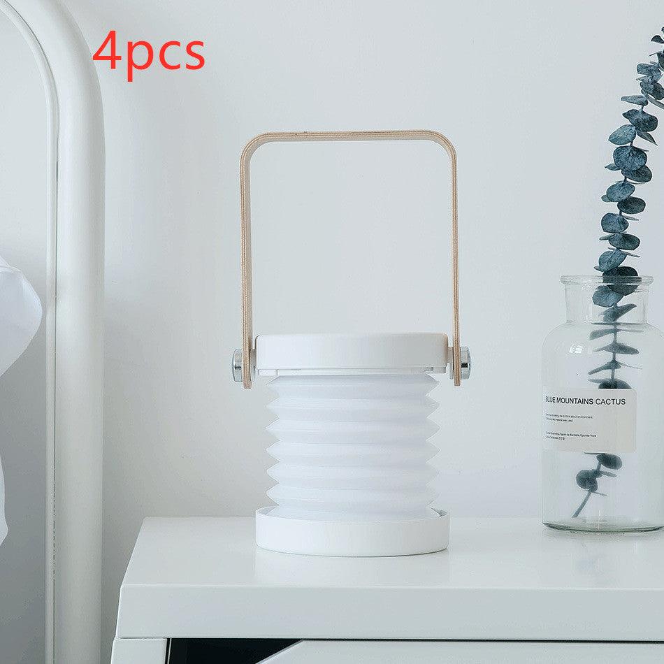 Foldable Touch Dimmable Reading LED Night Light Portable Lantern Lamp USB Rechargeable For Home Decor - Thrive Treasure