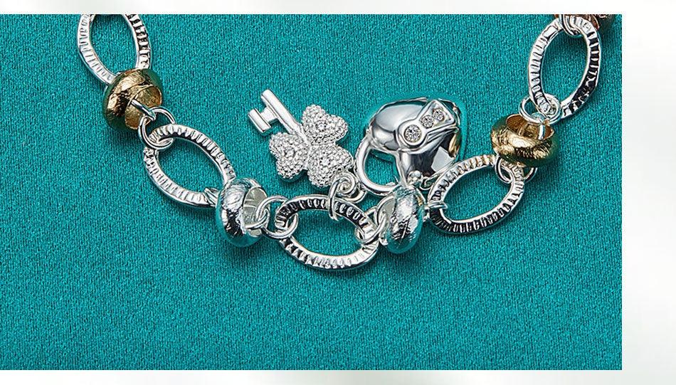 Silver Love Key Bracelet Female Accessories Jewelry - Thrive Treasure