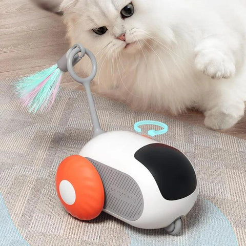 Remote Control Interactive Cat Car Toy USB Charging Chasing Automatic Self-moving Remote Smart Control Car Interactive Cat Toy Pet Products - Thrive Treasure