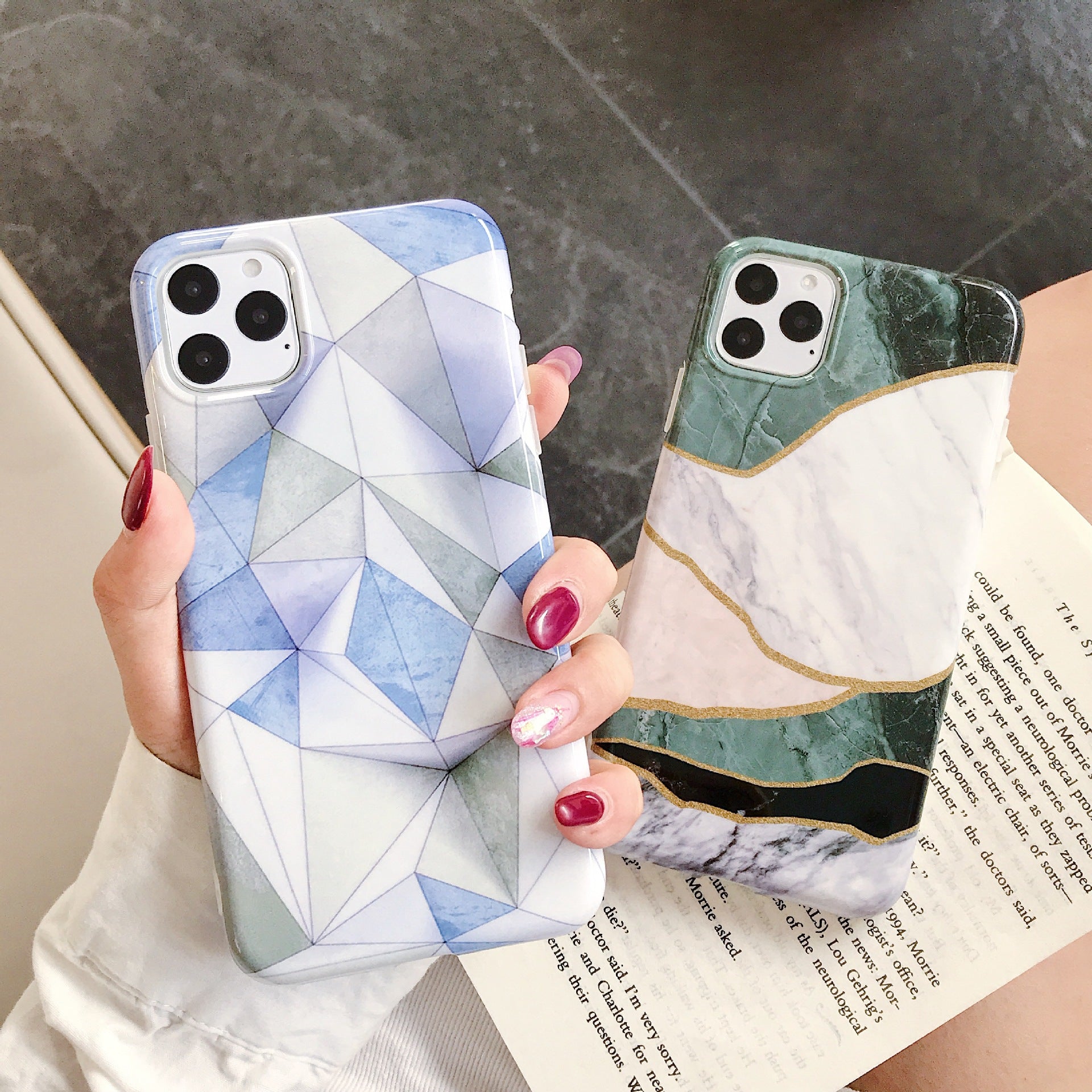 Geometric Marble Cases - Thrive Treasure