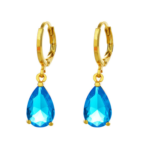 Women's 24K Gold-plated Zircon Earrings - Thrive Treasure