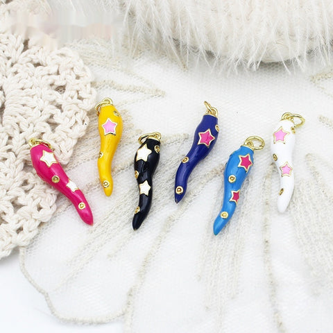 Colorful Three-dimensional Pepper Pendant Diy Accessories Necklace Bracelet Earrings - Thrive Treasure