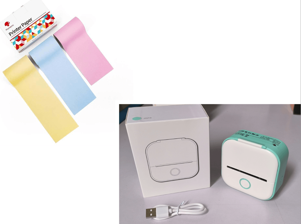 Portable Mini Thermal Label Printer Home Photo Printer Student Wrong Question Printer Bluetooth Mini Label Printer Price Tag - Thrive Treasure