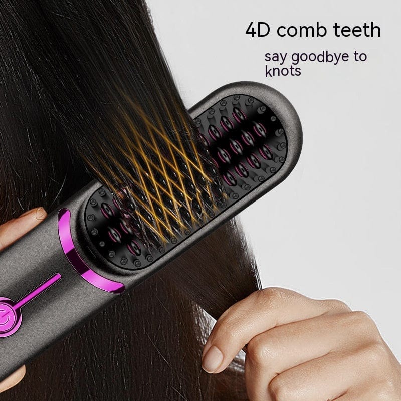 Wireless Straight Comb USB Charging Hairdressing Comb Rolls - Thrive Treasure