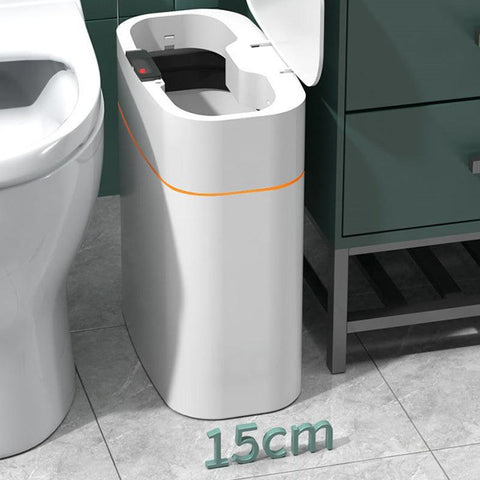 Smart Trash Can With Lid For Bedroom And Living Room Kitchen Storage Box Trash Can Induction Small Car Box Automatic Smart Dustbin Smart Trash Bin - Thrive Treasure