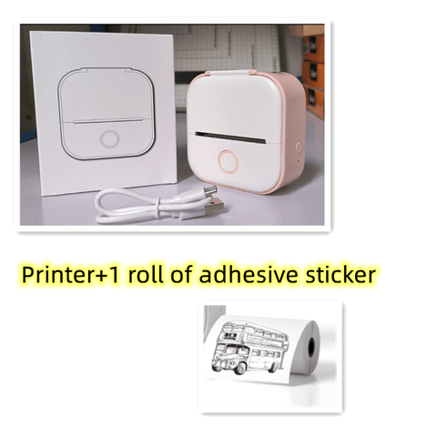 Portable Mini Thermal Label Printer Home Photo Printer Student Wrong Question Printer Bluetooth Mini Label Printer Price Tag - Thrive Treasure