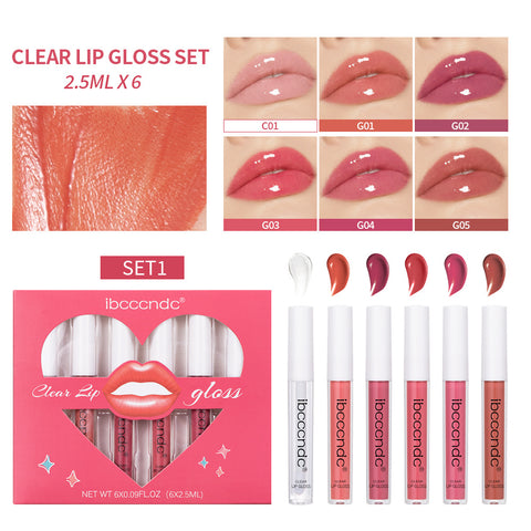 Transparent Lip Gloss Suit Liquid Lipstick - Thrive Treasure