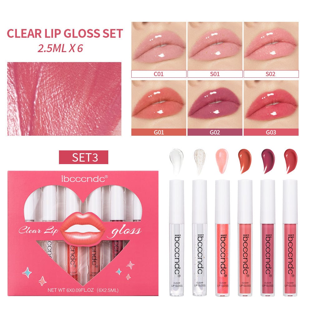 Transparent Lip Gloss Suit Liquid Lipstick - Thrive Treasure