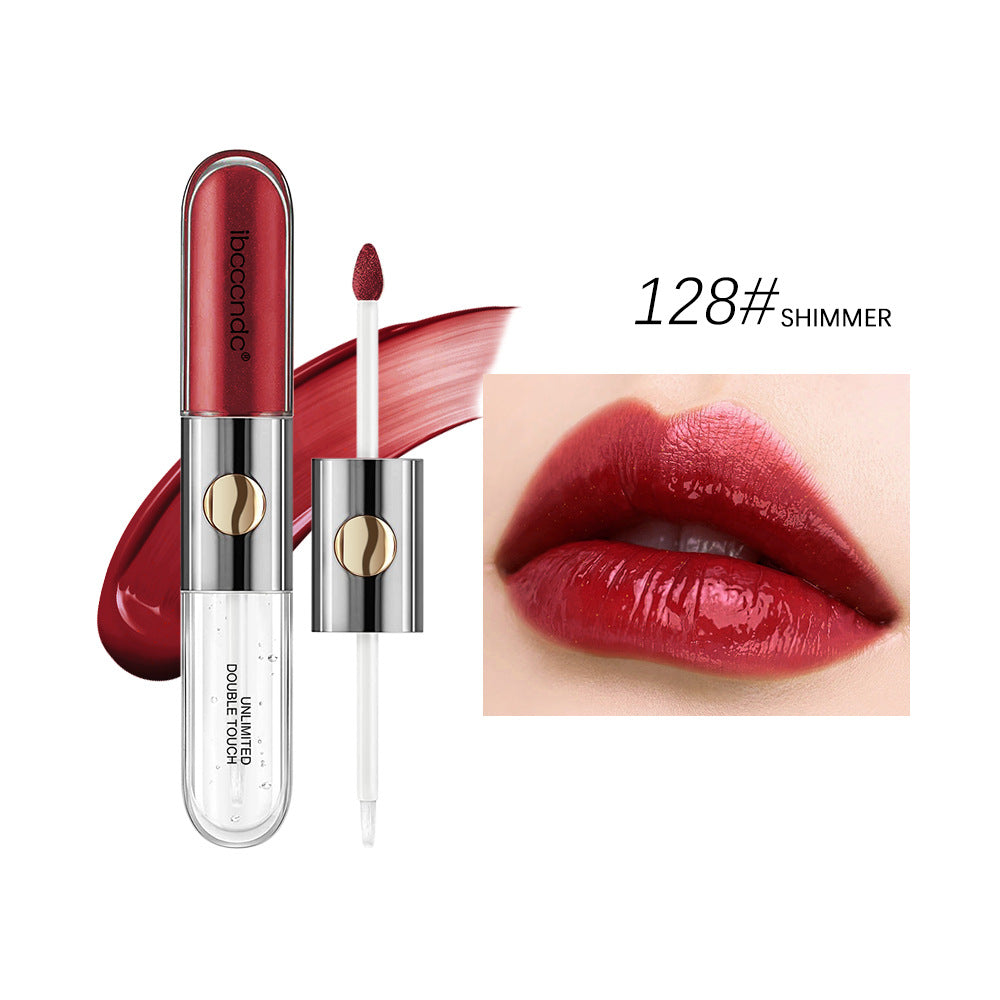 Double-headed Lip Lacquer Matte Waterproof Sweat-proof - Thrive Treasure