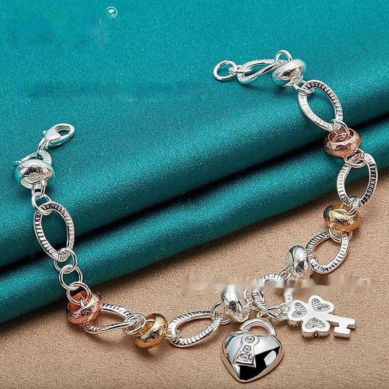 Silver Love Key Bracelet Female Accessories Jewelry - Thrive Treasure