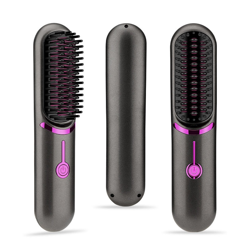 Wireless Straight Comb USB Charging Hairdressing Comb Rolls - Thrive Treasure