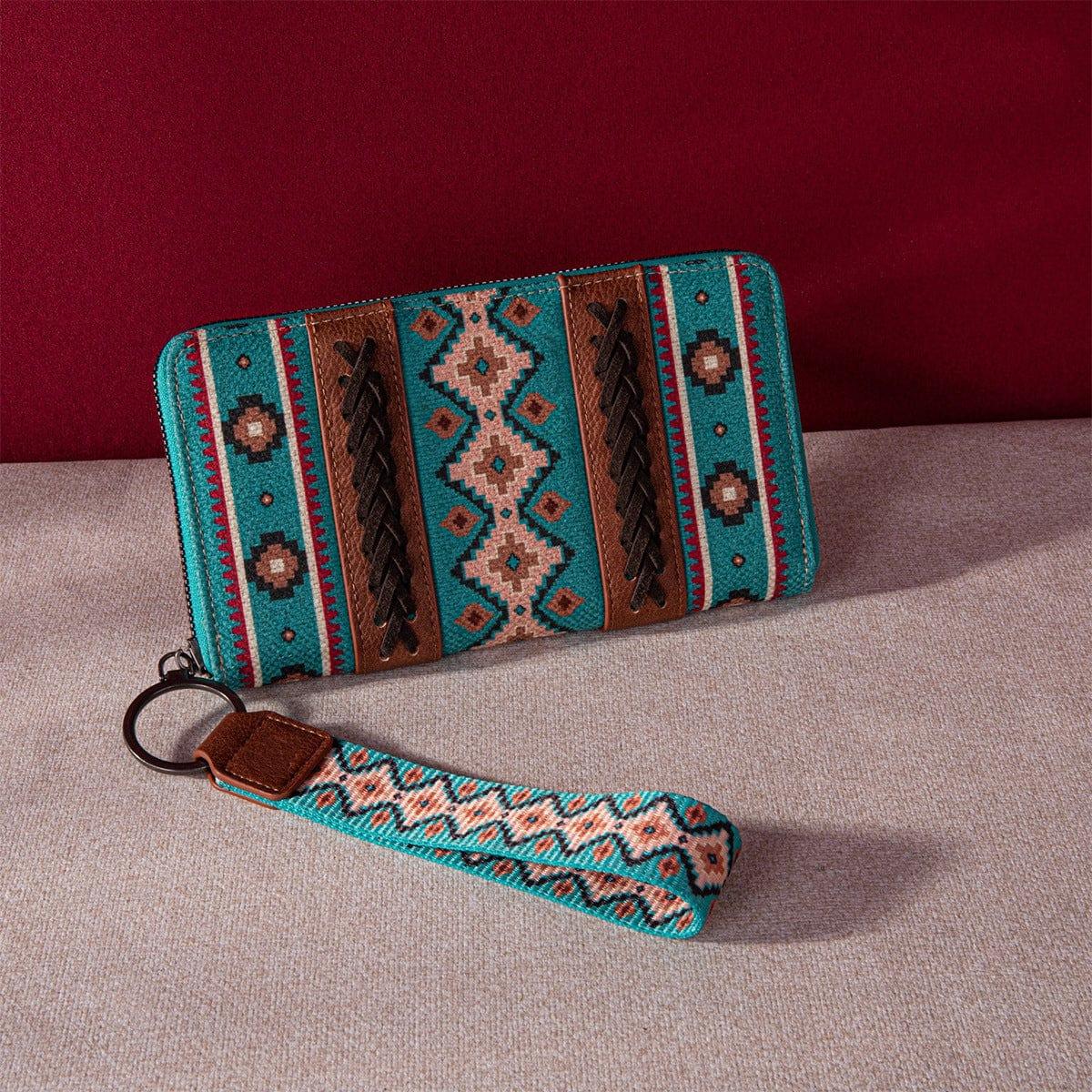 Vintage Cotton And Linen Printed Bohemian Style Lady Hand-carrying Wallet Card Holder - Thrive Treasure