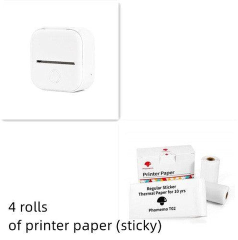 Portable Mini Thermal Label Printer Home Photo Printer Student Wrong Question Printer Bluetooth Mini Label Printer Price Tag - Thrive Treasure