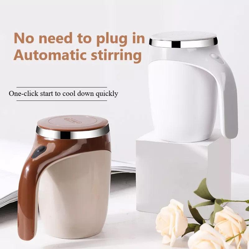 Rechargeable Model Automatic Stirring Cup Coffee Cup High Value Electric Stirring Cup Lazy Milkshake Rotating Magnetic Water Cup - Thrive Treasure