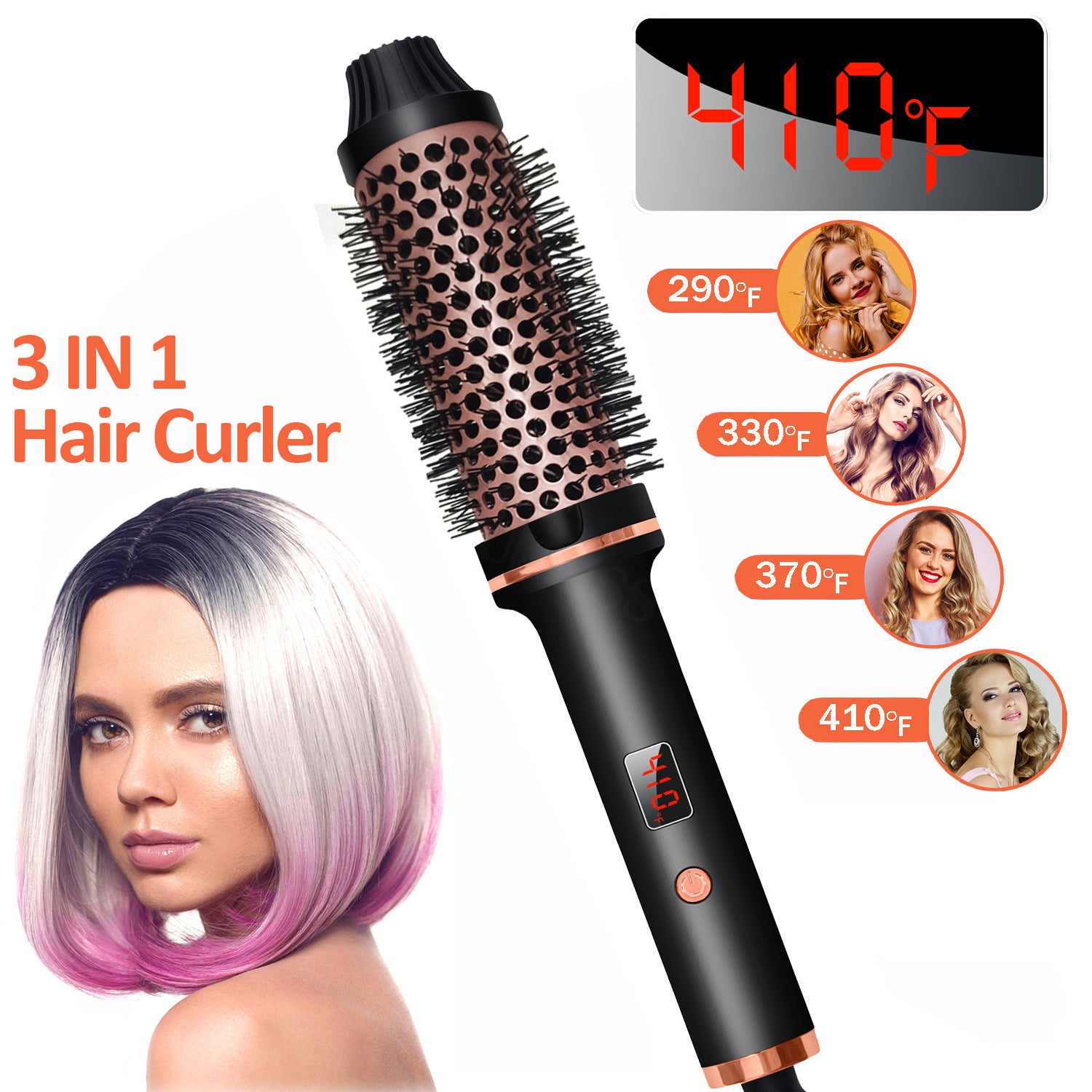 Hair Curler Straight Comb Multifunctional Household Portable - Thrive Treasure