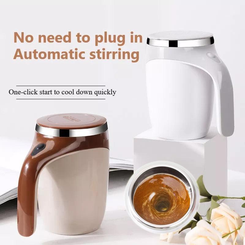 Rechargeable Model Automatic Stirring Cup Coffee Cup High Value Electric Stirring Cup Lazy Milkshake Rotating Magnetic Water Cup - Thrive Treasure