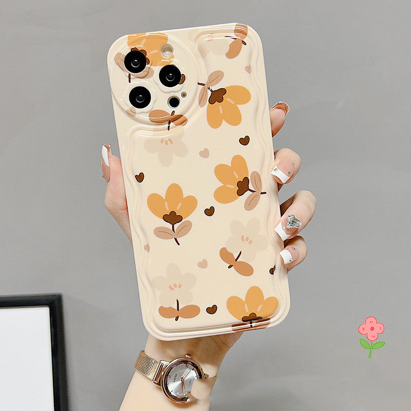 Autumn Leaves And Flowers With Bow Silk Scarf Phone Cases - Thrive Treasure